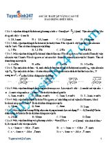 60 bài tập nâng cao môn Vật lí Lớp 12 - Chủ đề Dao động điều hòa